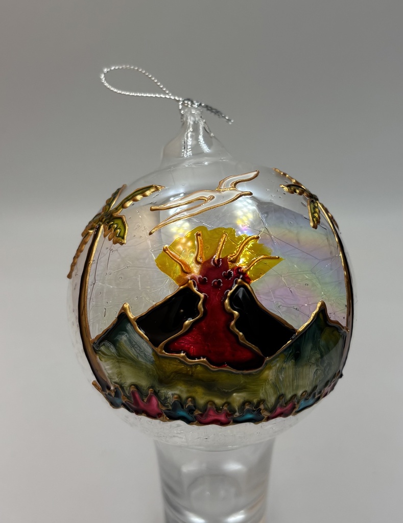 Boule de Noël — le volcan