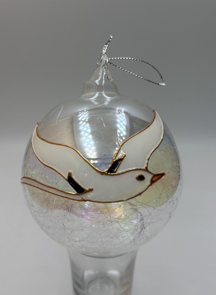 Boule de Noël — paille en queue