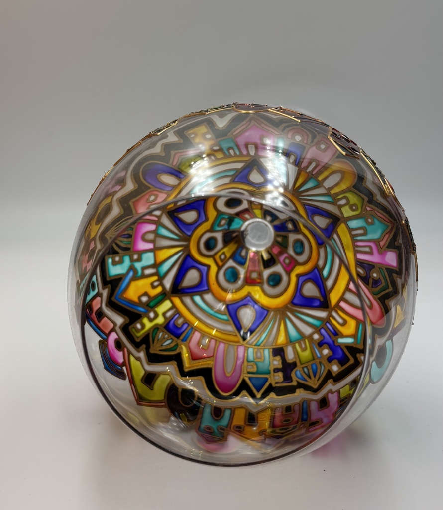 Vue de dessous — mandala multicolore