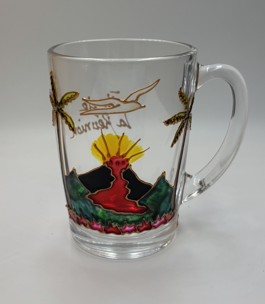 Mug motif volcan de La Réunion