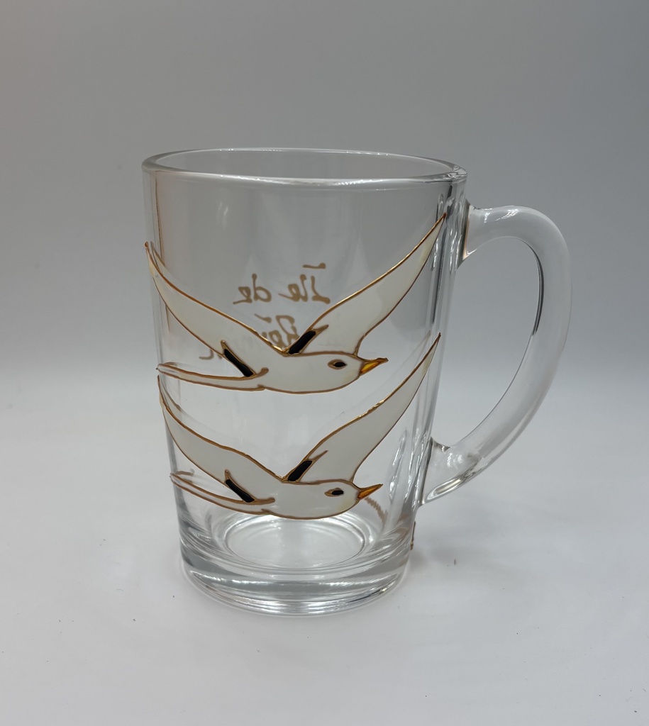 Mug motif double paille en queue